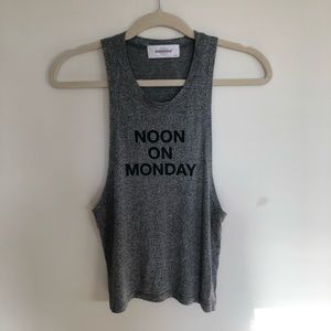 SoulCycle noon on Mondays muscle tank